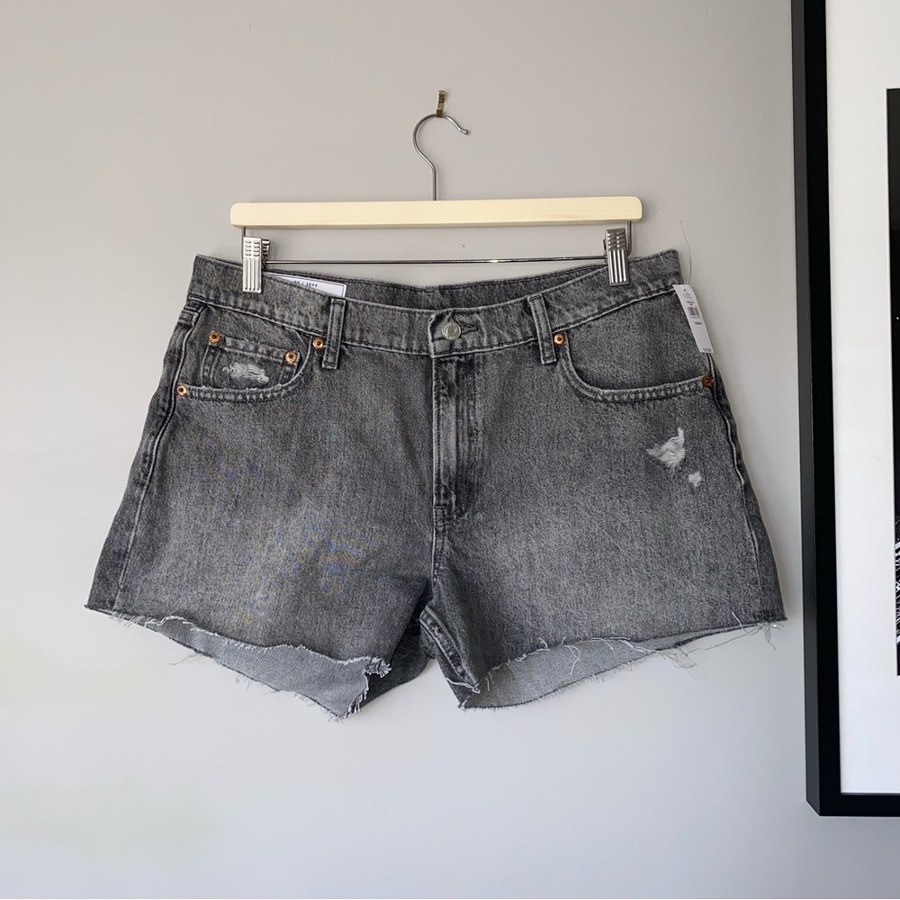 Women's Gray Denim Shorts
